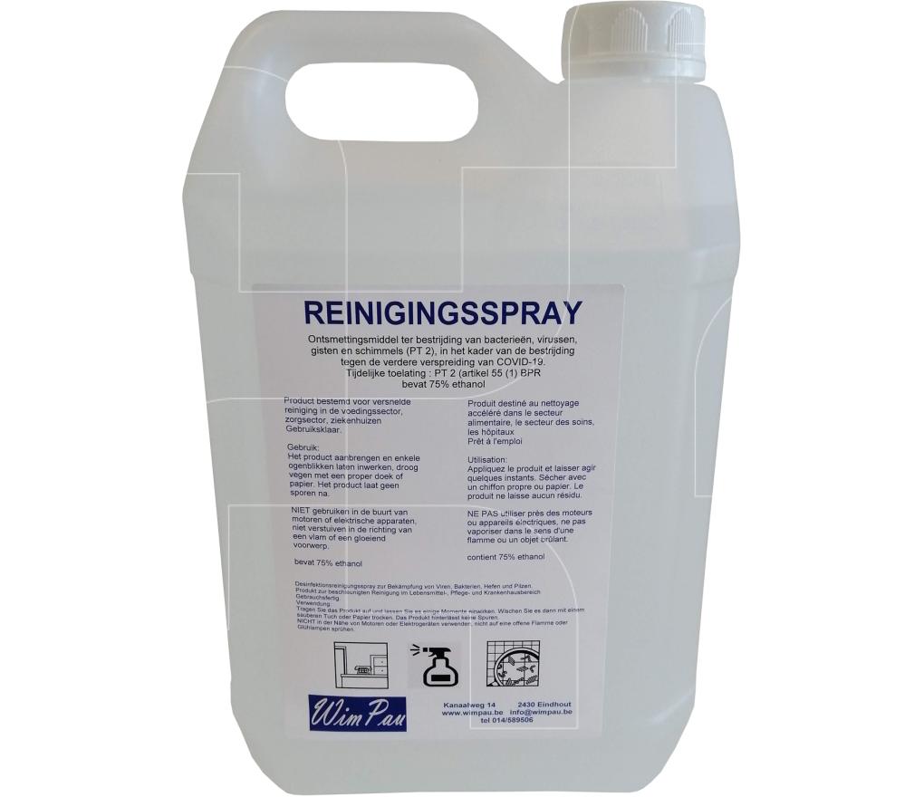 Reinigings- en ontsmettingsspray 5L